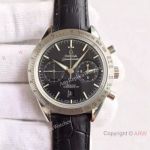 Copy Swiss Omega Speedmaster 9300 SS Black Dial 44mm Watch